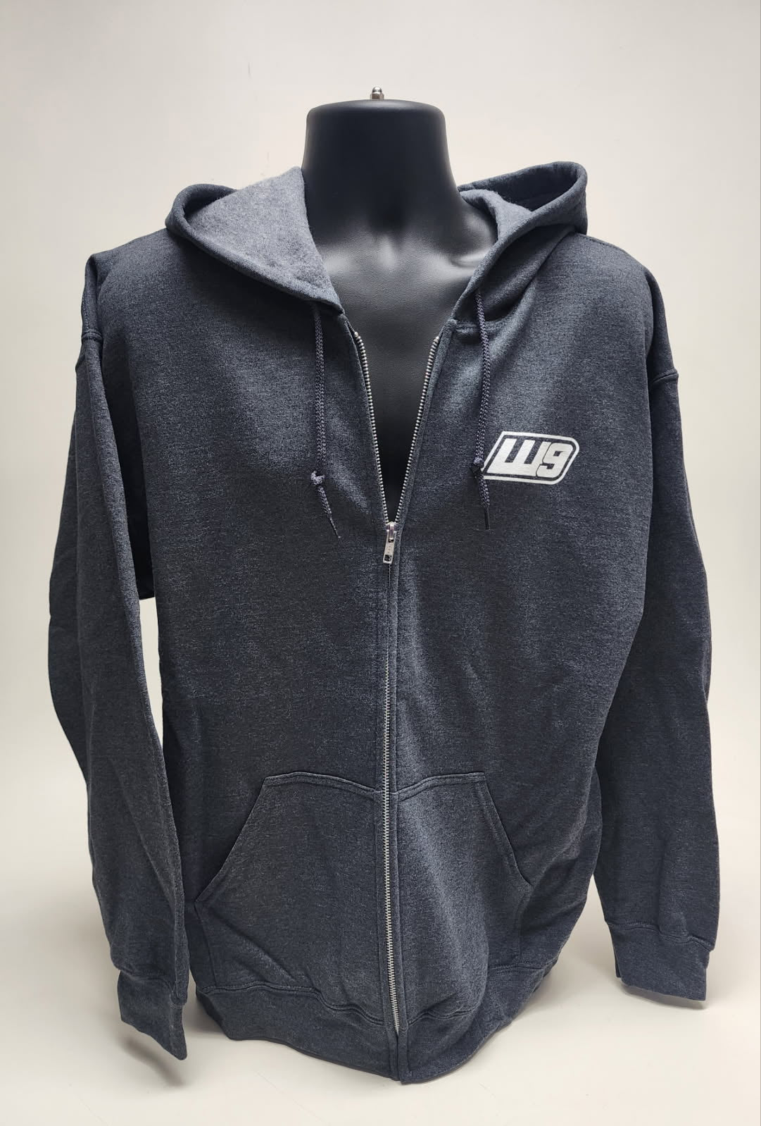 Warp 9 Zip-Up Hoodie – Gray