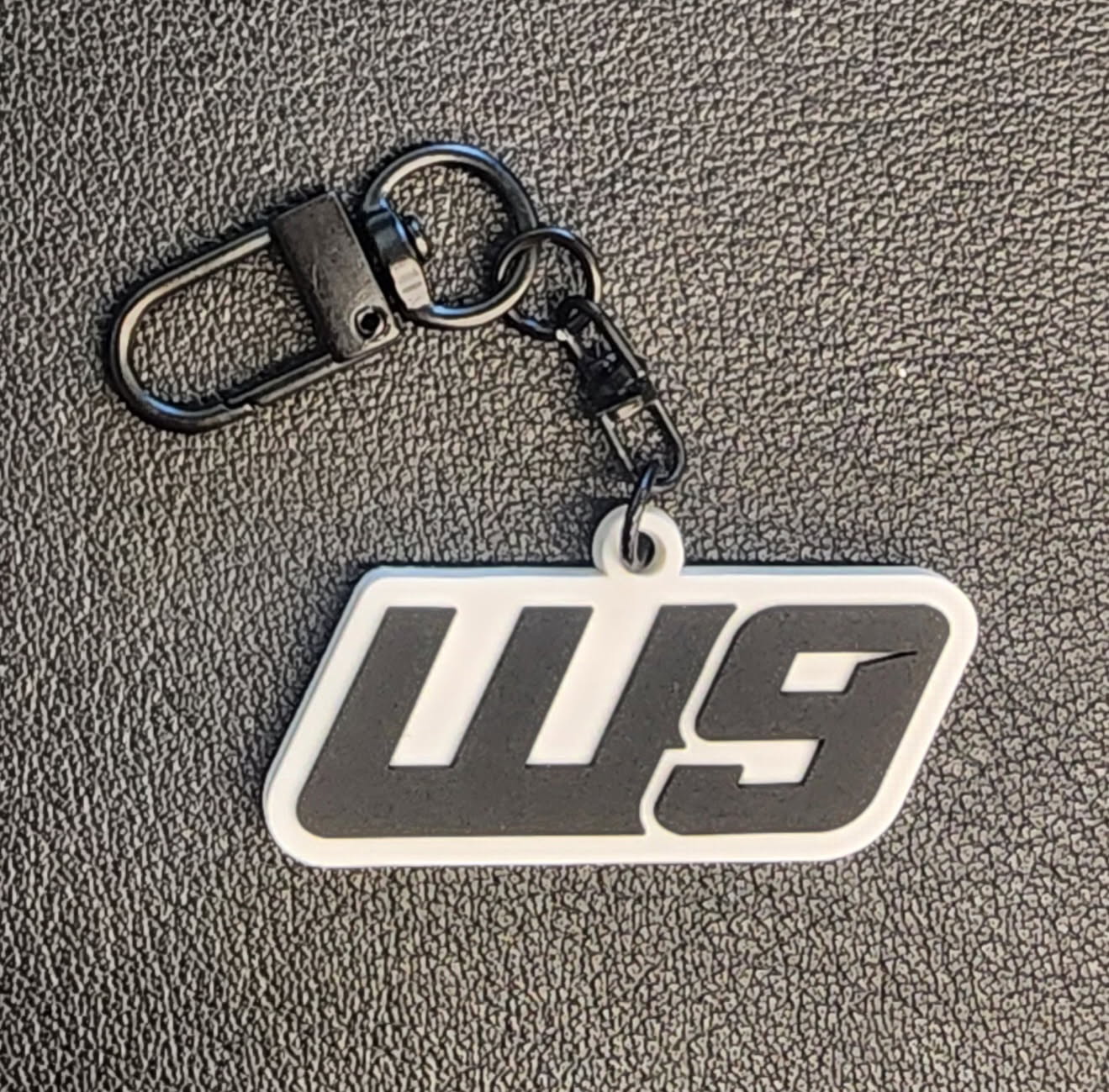 Warp 9 Rubber Keychain