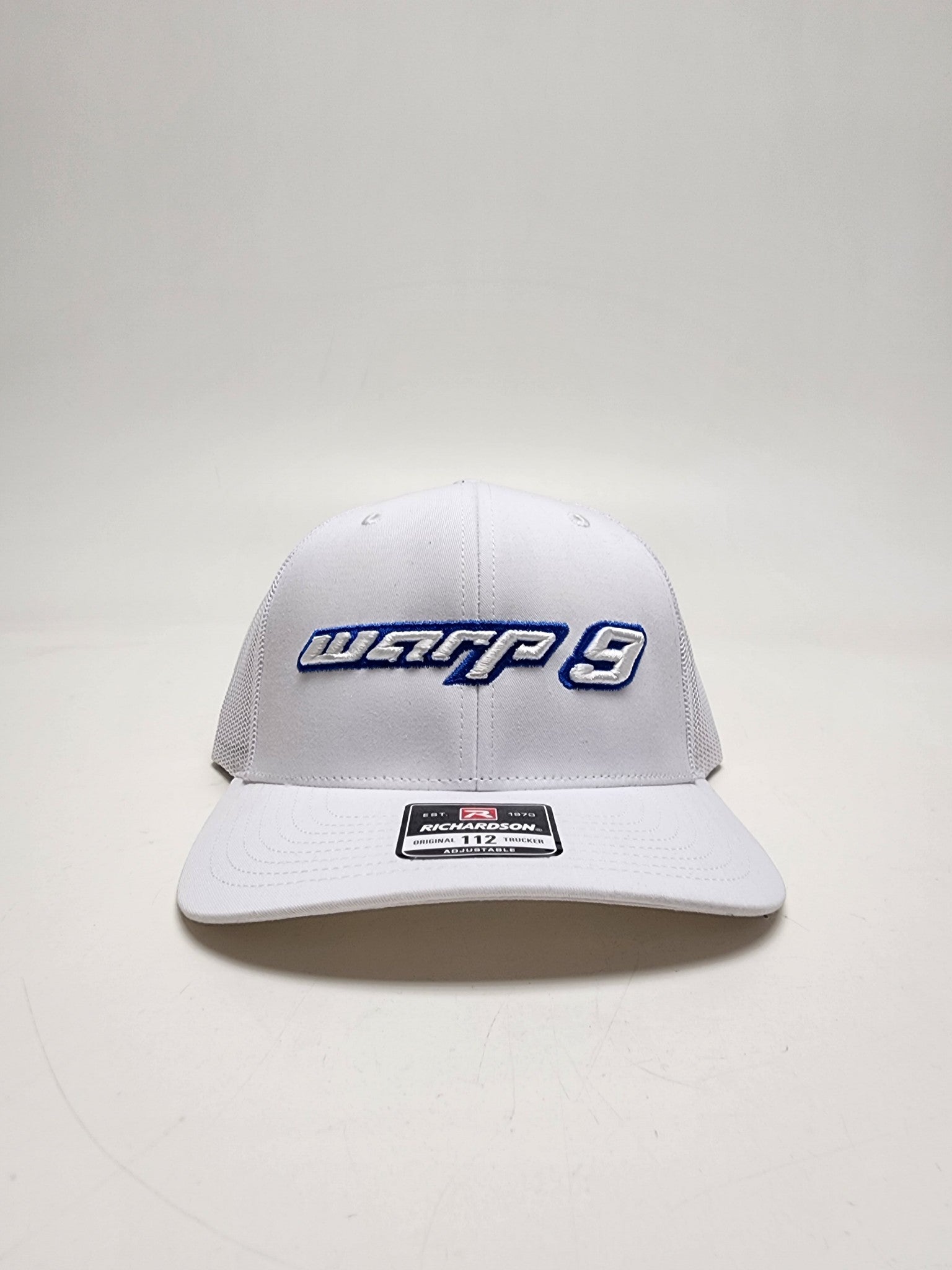 Warp 9 Trucker Hat – White and Blue
