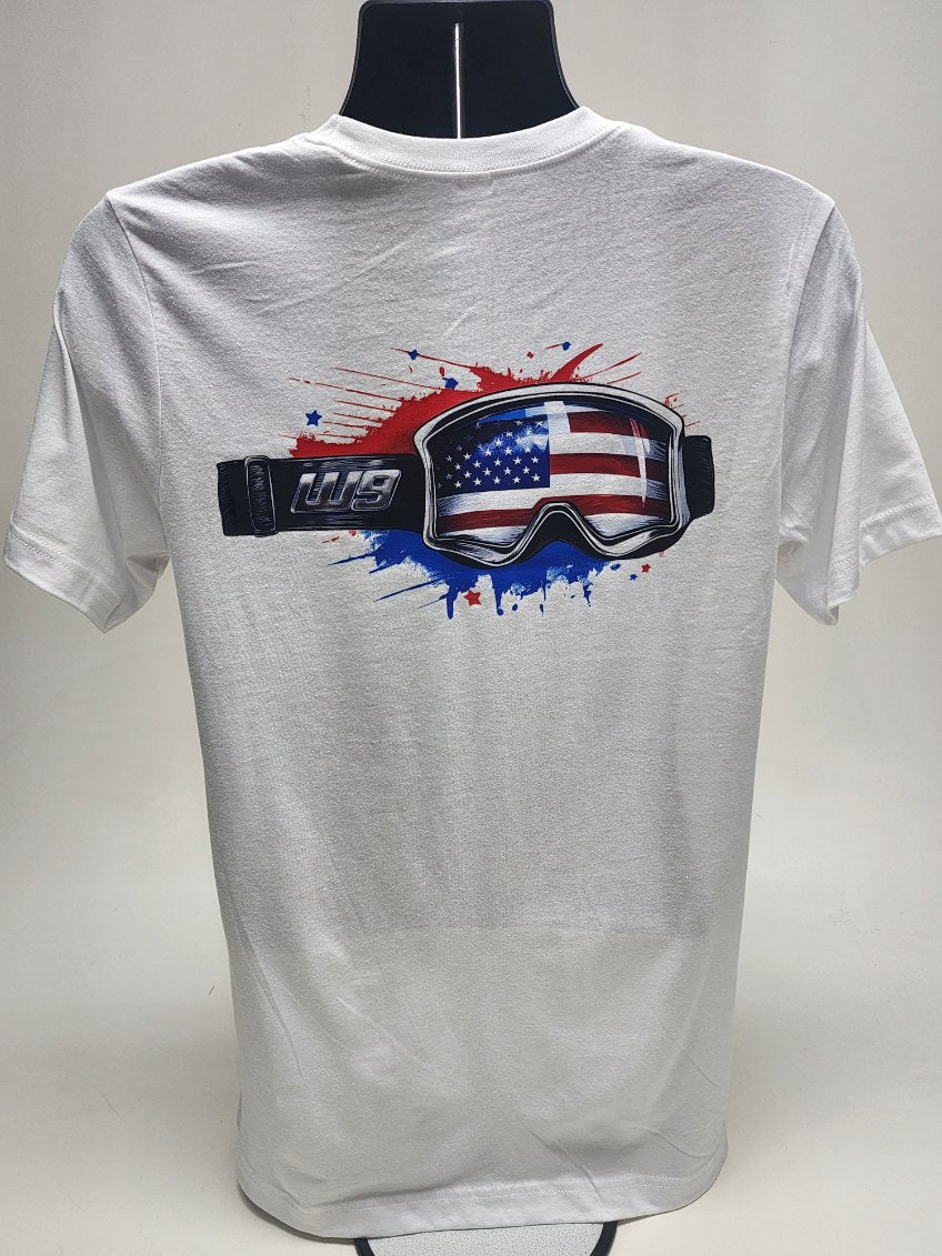 Warp 9 USA Flag Goggle Short-Sleeve T-Shirt