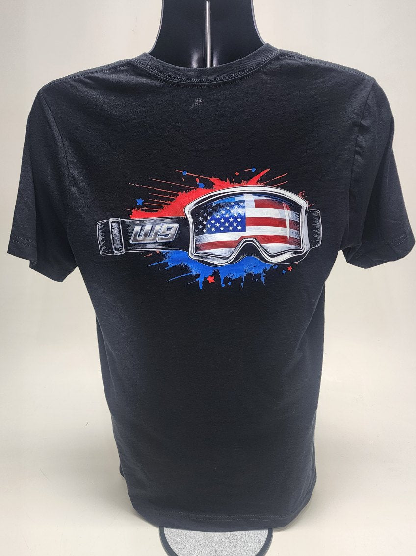 Warp 9 USA Flag Goggle Short-Sleeve T-Shirt