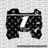 LV Decal for Hyper Bee Number Plate