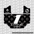 LV Decal for Juiced Scrambler Number Plate