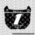 LV Decal for Rerode Number Plate