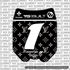 LV Decal for Talaria OEM Number Plate