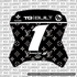 LV Decal for Yozma Number Plate