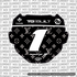 LV Decal for ODI Number Plate