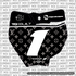 LV Decal for KTM 65 Number Plate
