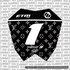 LV Decal for RTR Number Plate