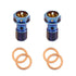 M10 x 1.00 Titanium Banjo Bolt – Grade 5 ( 2 pack )