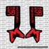 Marzocchi Bomber Fork Tube Decal