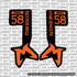 Marzocchi Bomber Fork Tube Decal