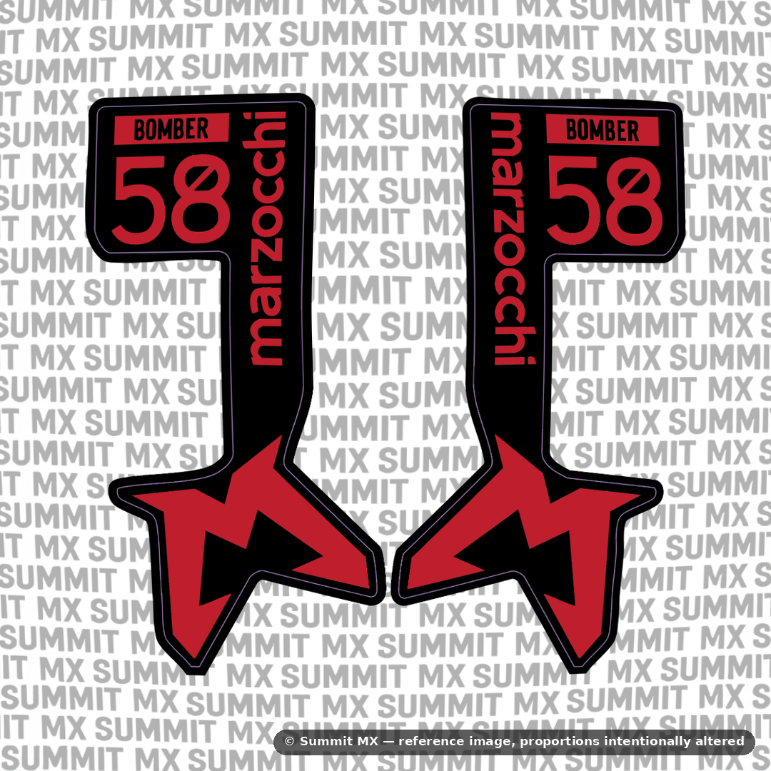 Marzocchi Bomber Fork Tube Decal