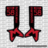 Marzocchi Bomber Fork Tube Decal