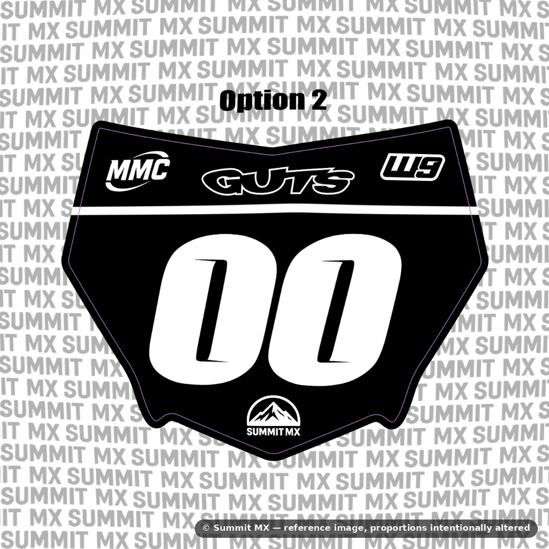 Pre-Designed Motocutz Number Plate Decal