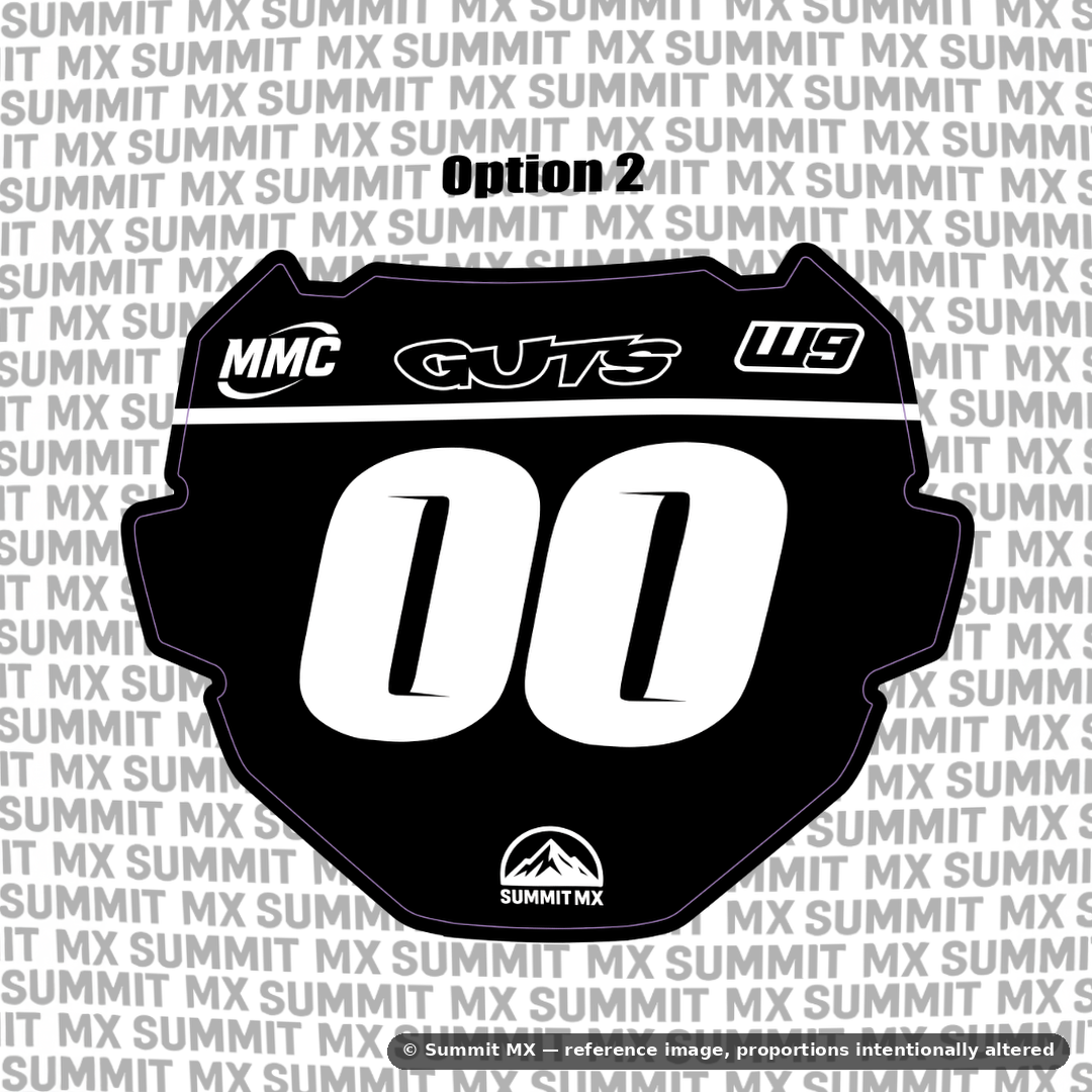 Pre-Designed ODI Number Plate Decal