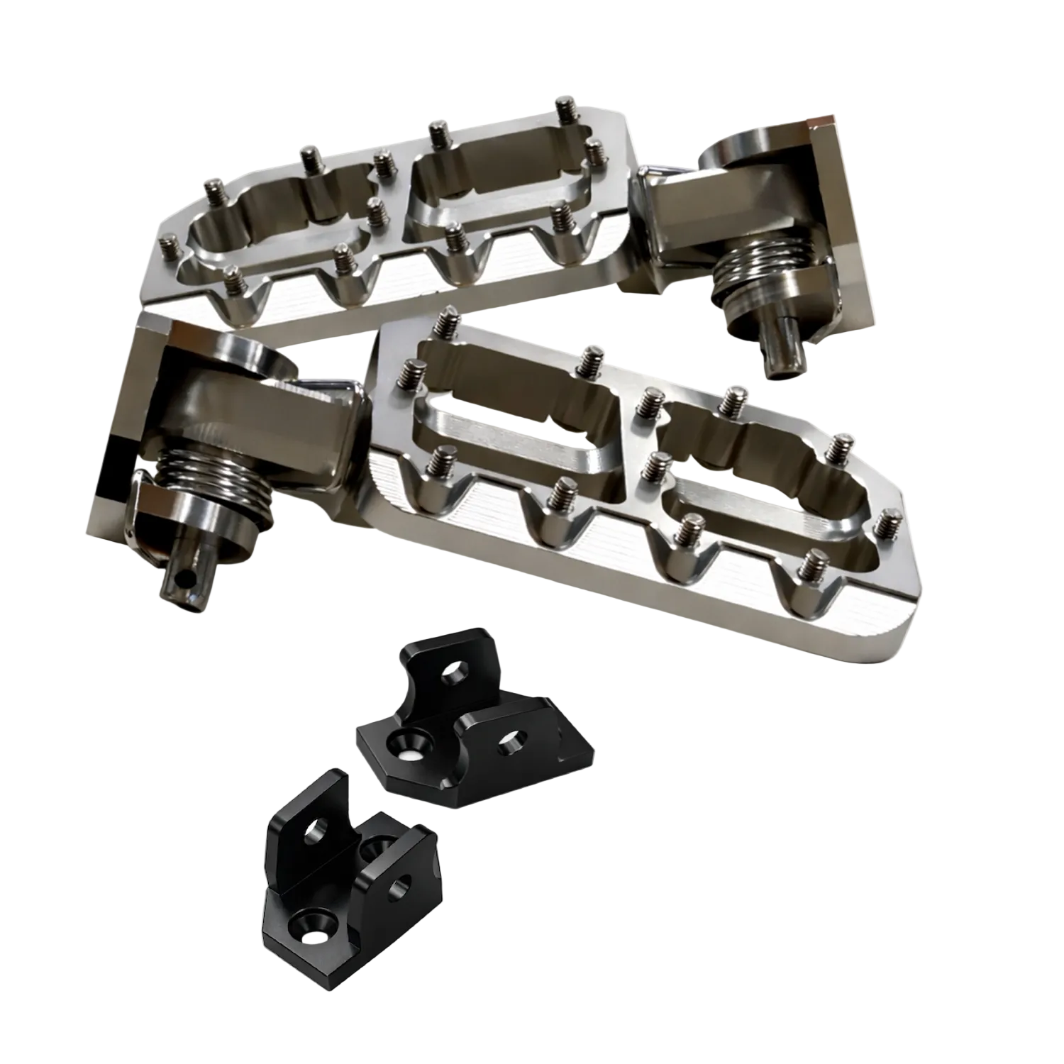 Sharper traction studs on the upgraded Tuttio foot pegs