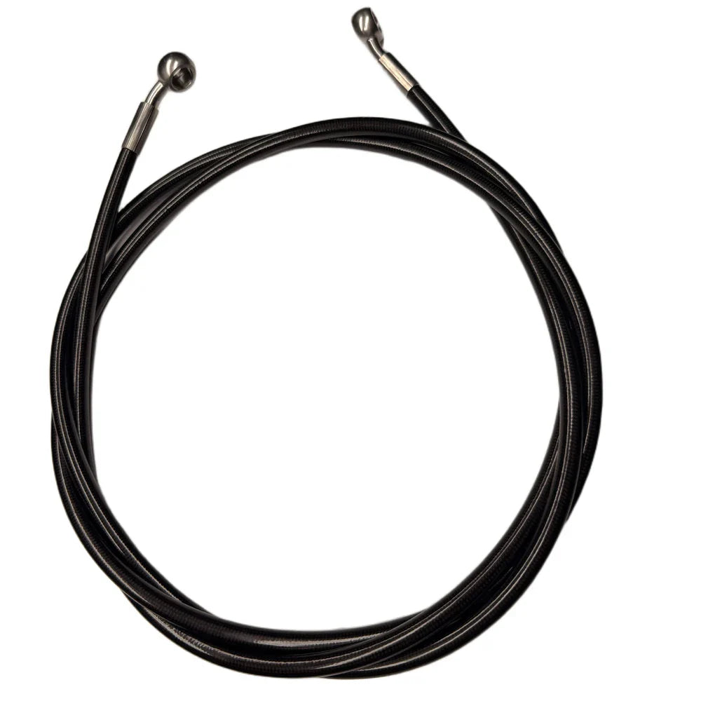 FactoryZ steel braided rear hand brake line for Stark Varg — detail