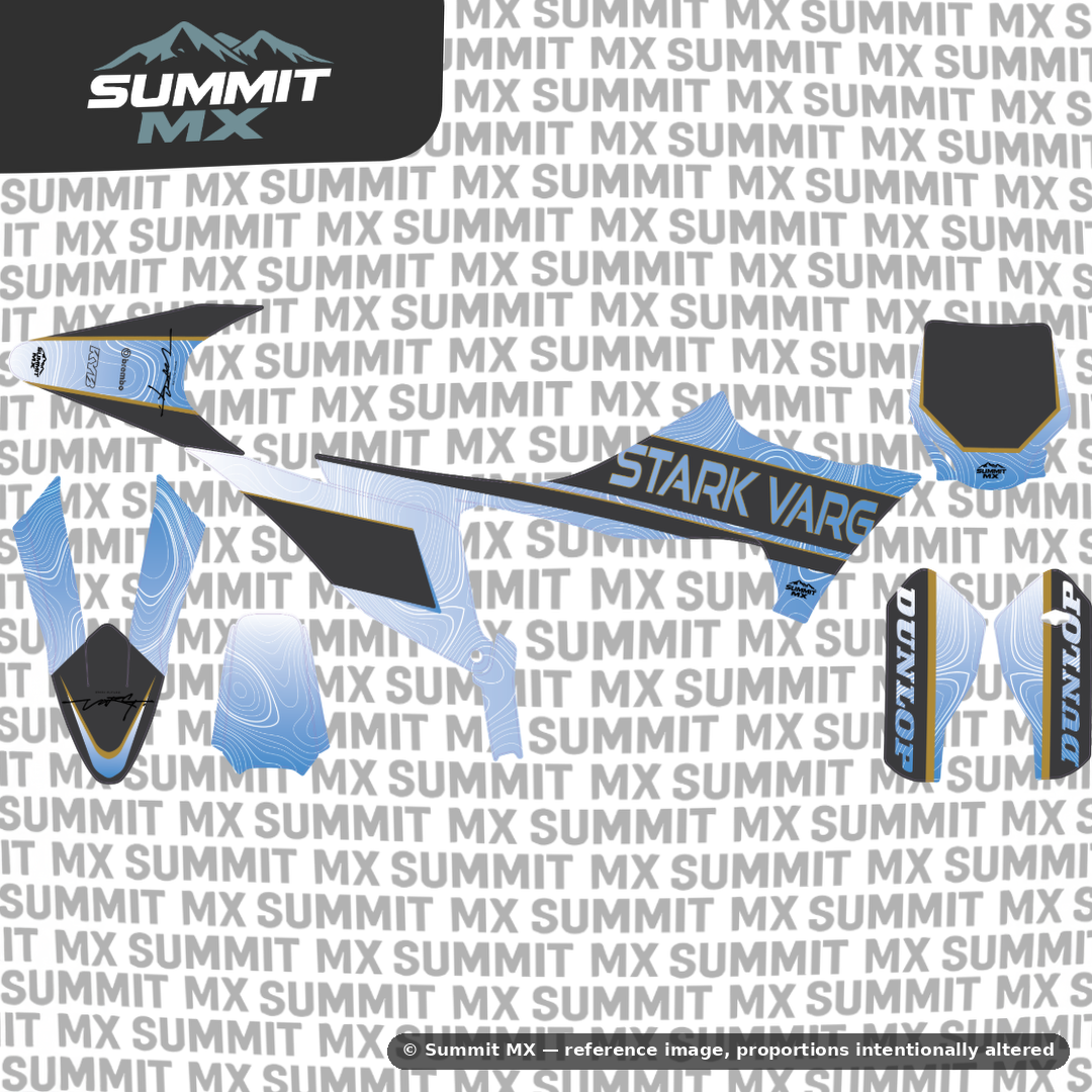 Stark Varg MX Graphics Kit - Topographical