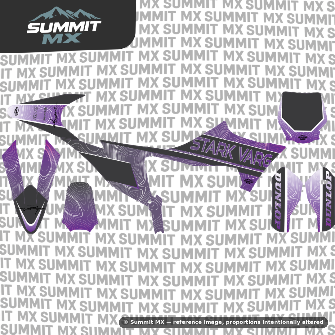 Stark Varg MX Graphics Kit - Topographical