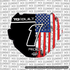 Stars & Stripes Full Color Decal for ODI Number Plate