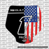 Stars & Stripes Full Color Decal for Stark Varg Number Plate