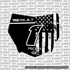 Stars & Stripes Number Plate Decal