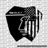 Stars & Stripes Number Plate Decal