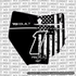 Stars & Stripes Number Plate Decal