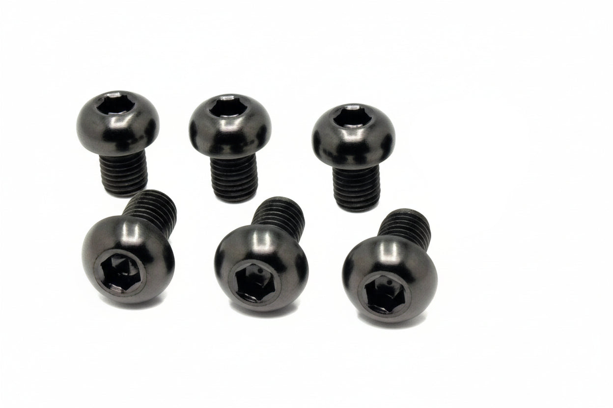 Titanium controller mount bolts for e-moto — head detail