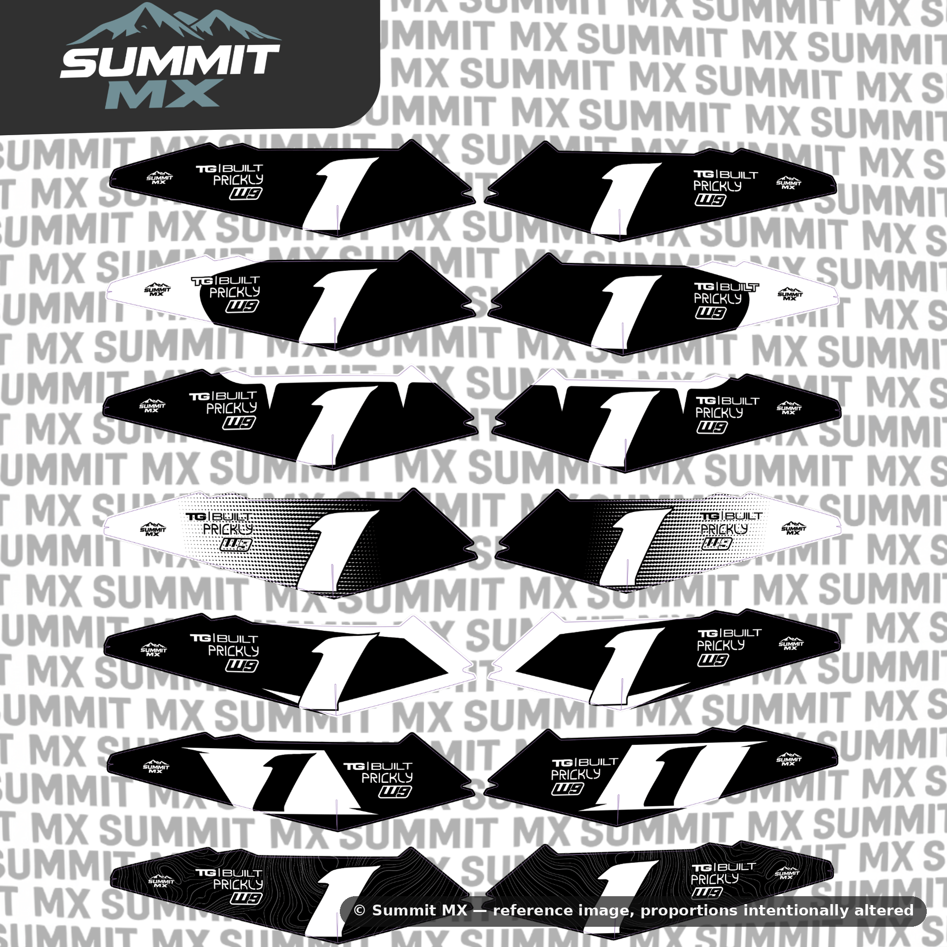 Pre-Designed Surron LBX/E-Ride Pro Side Fender Decals