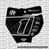 Switchback Decal for KTM 65 Number Plate