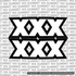 Talaria X3 "XXX" Fork Tube Decal