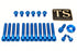 Titanium Bolt Kit for Sirris F43 Fork (22 Pieces)