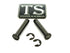 Titanium foot peg pins — color option