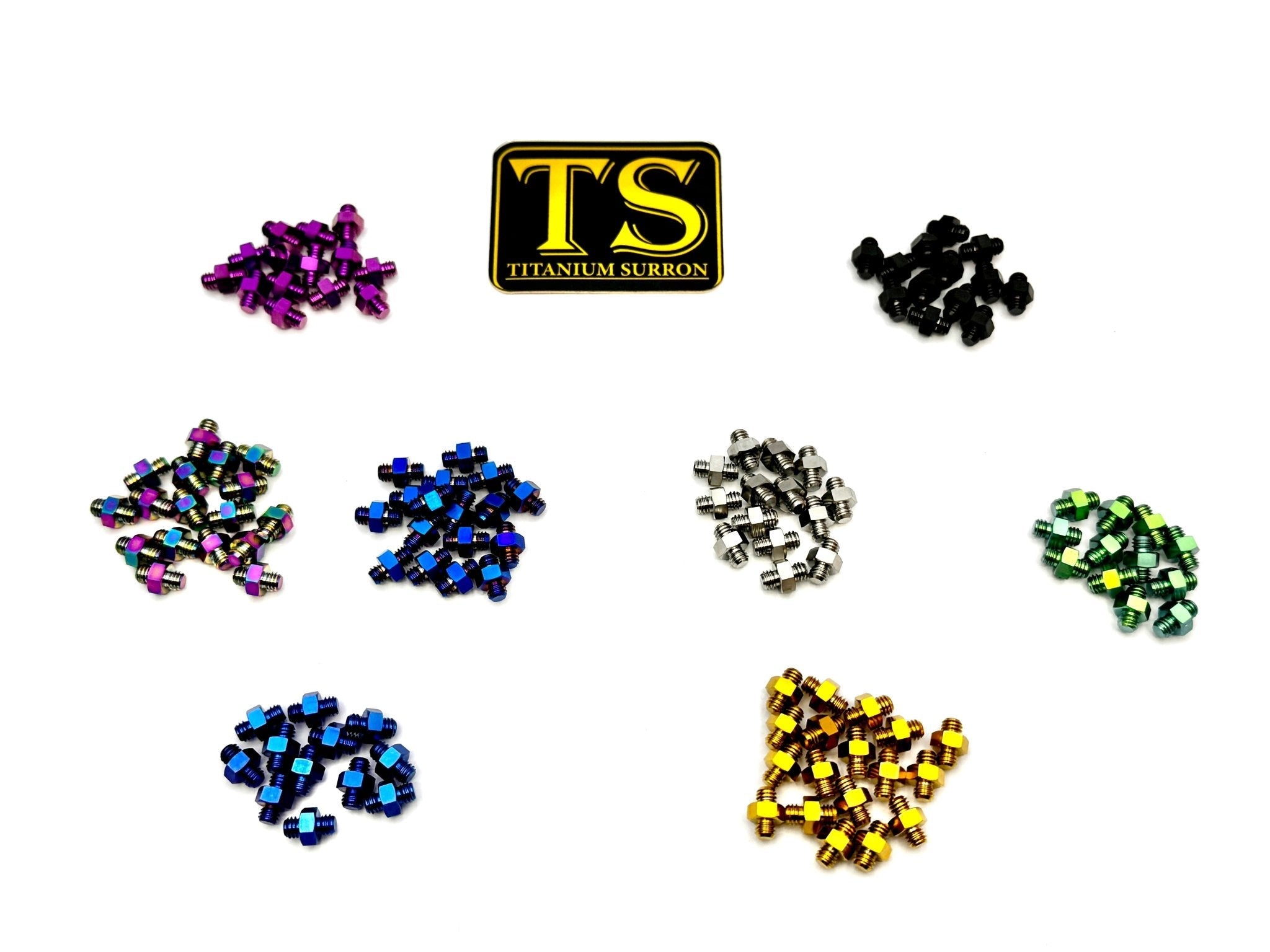 24-piece titanium M4 peg pins for e-moto foot pegs
