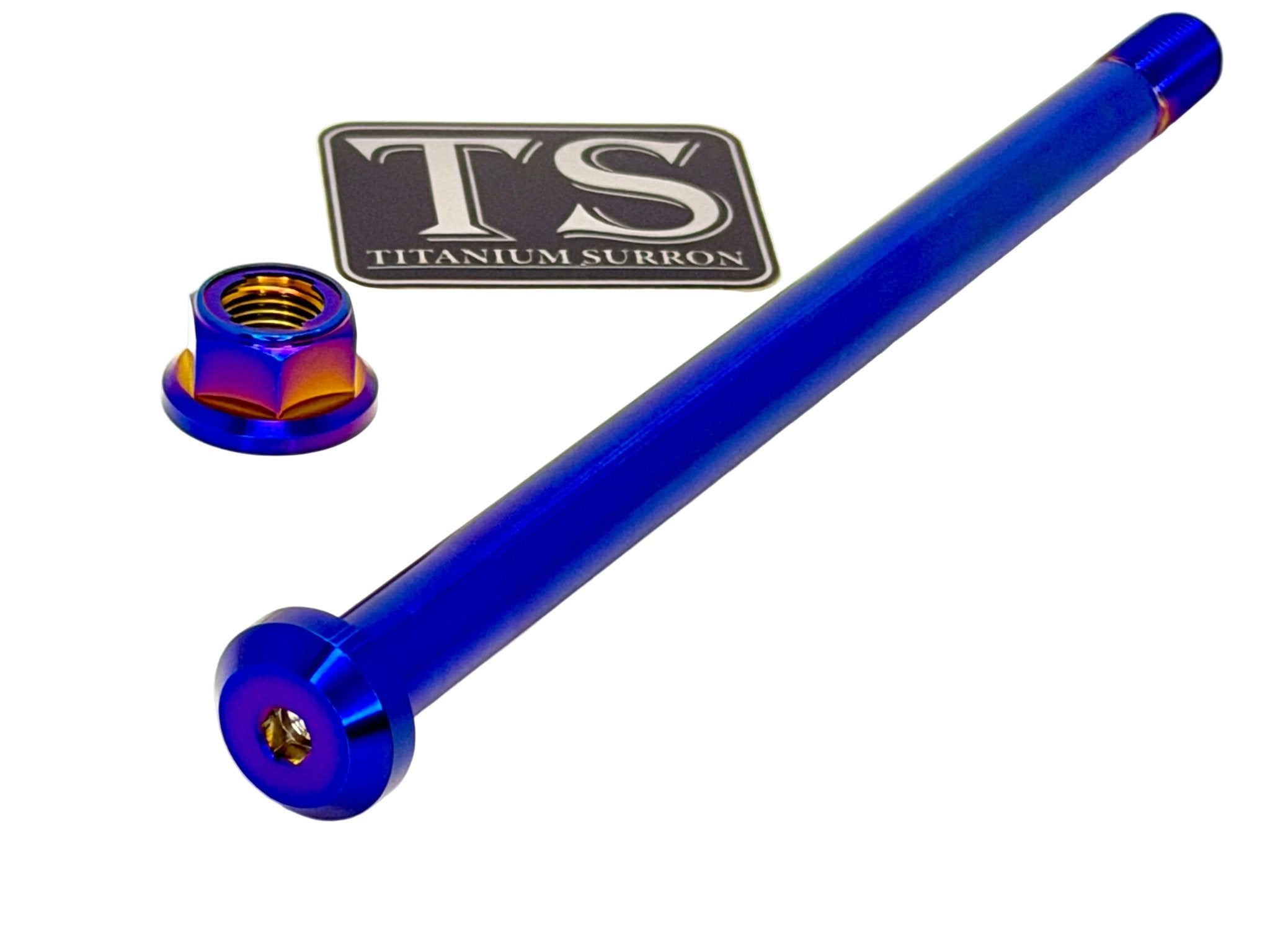 Titanium rear axle for E-Ride Pro — side view