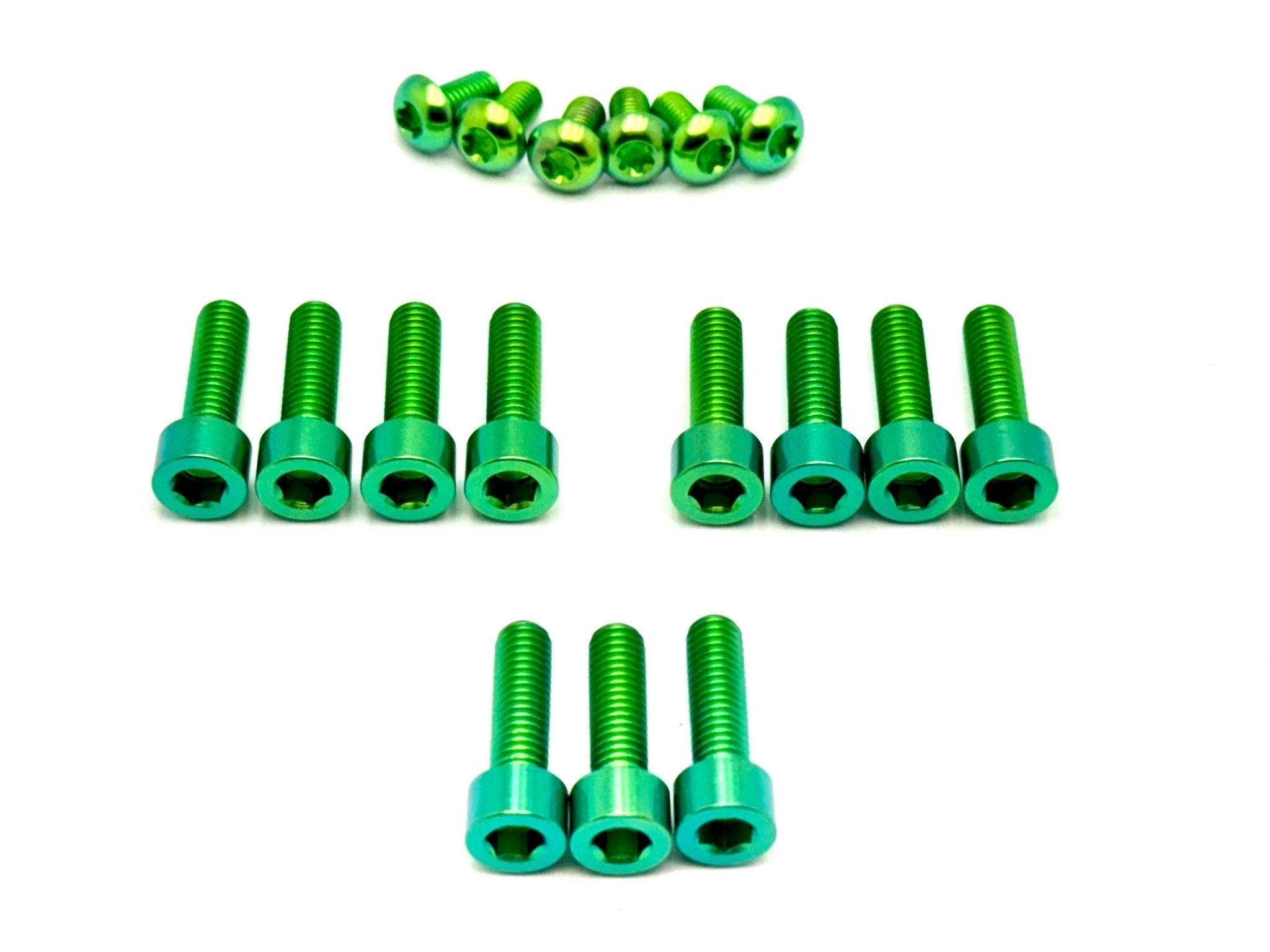Titanium bolt kit for RFloXa Hawk 35 forks — guard screw detail