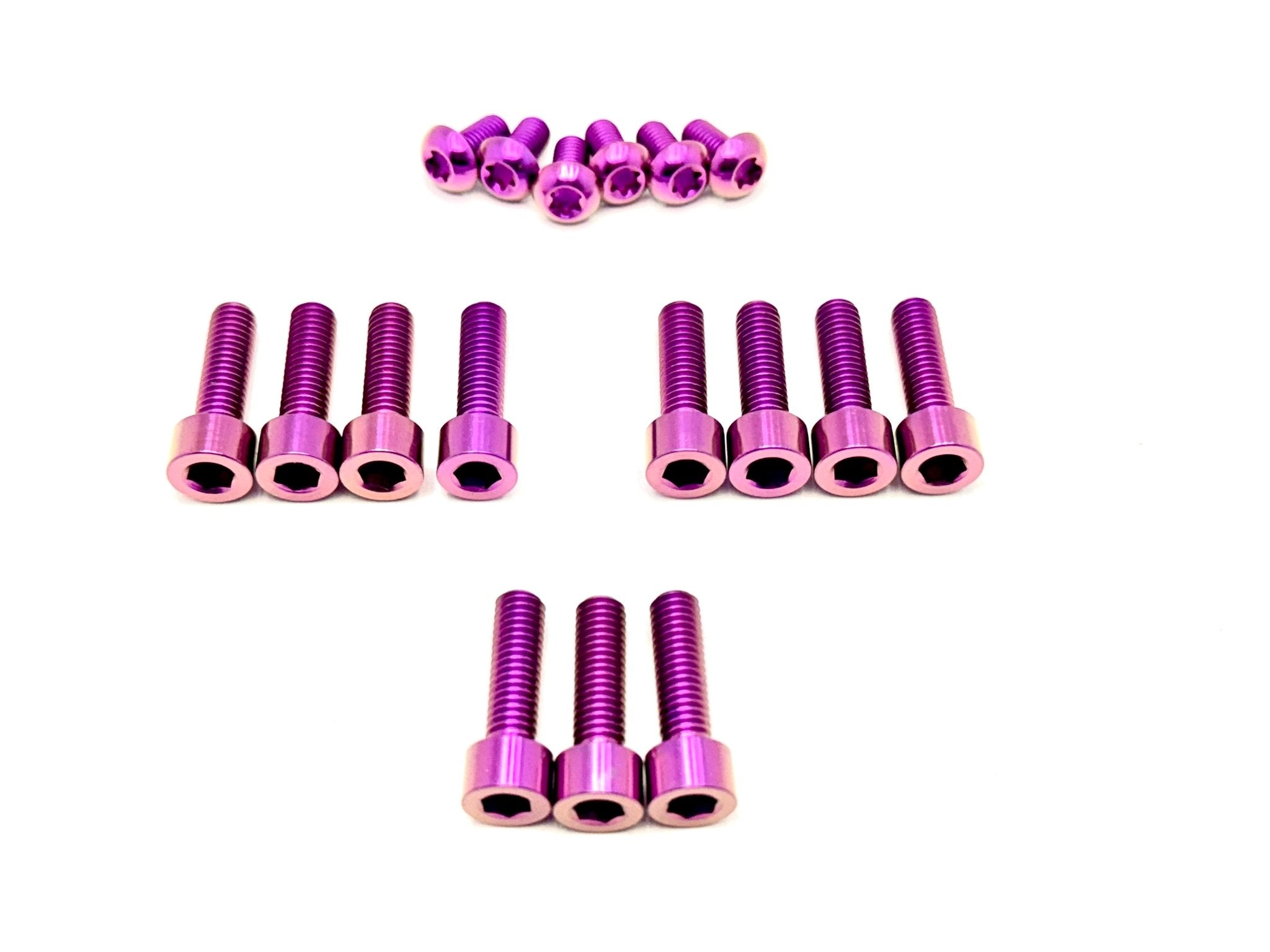 Titanium bolt kit for RFloXa Hawk 35 forks — color option