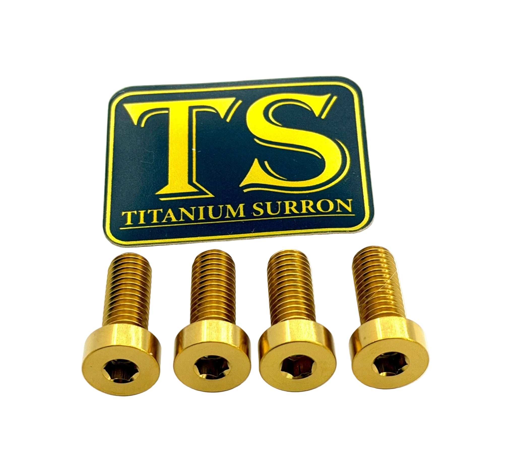 Titanium seat and subframe bolts for e-moto — color option