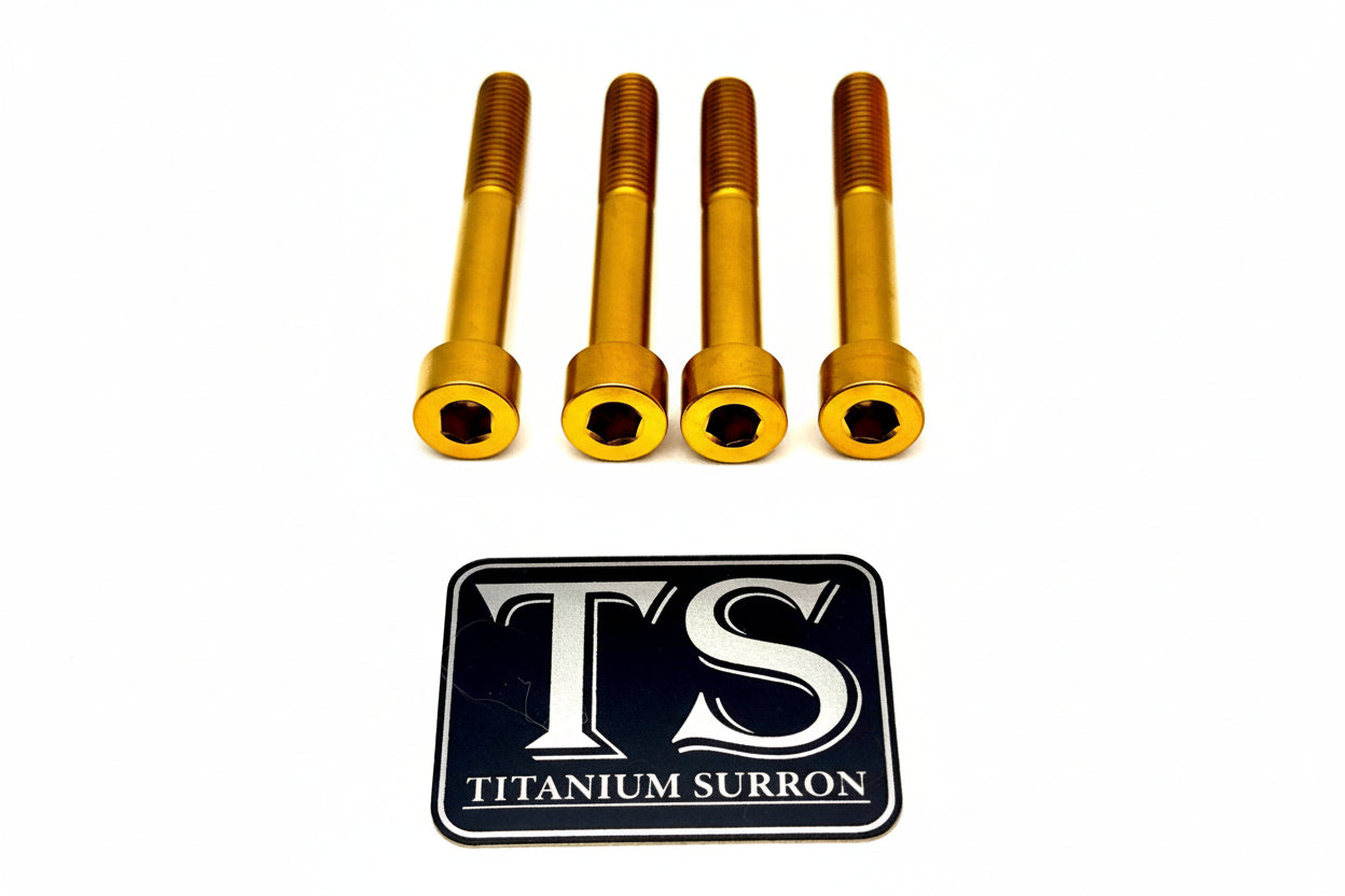 Titanium stem bolts for Altis Sigma — angled view