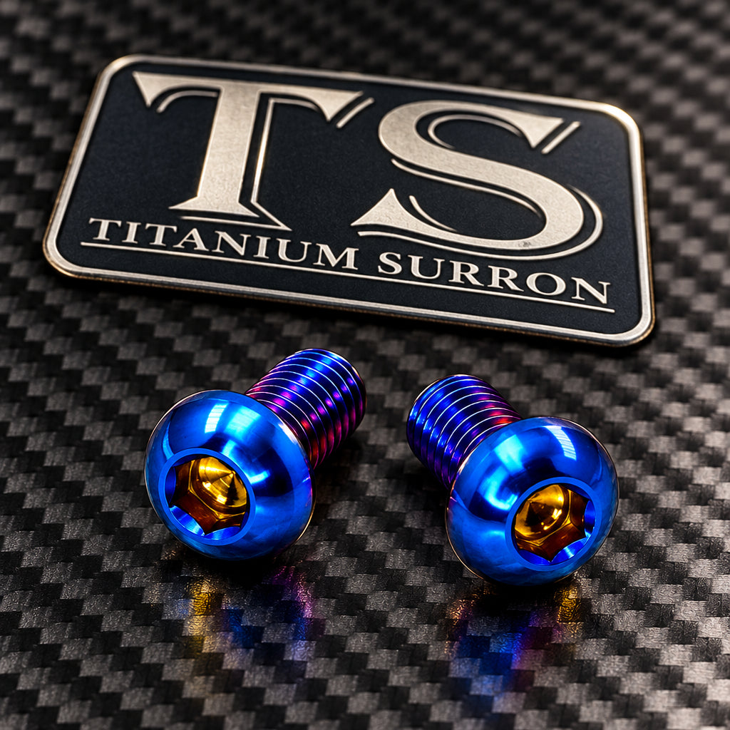 Titanium M6 Ignition Cover Bolts (Set of Two) Surron, Segway, Similar E-moto