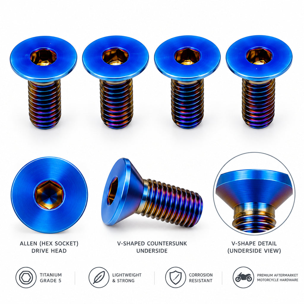 Titanium Surron Ultra Bee Brake Reservoir Cap Bolts