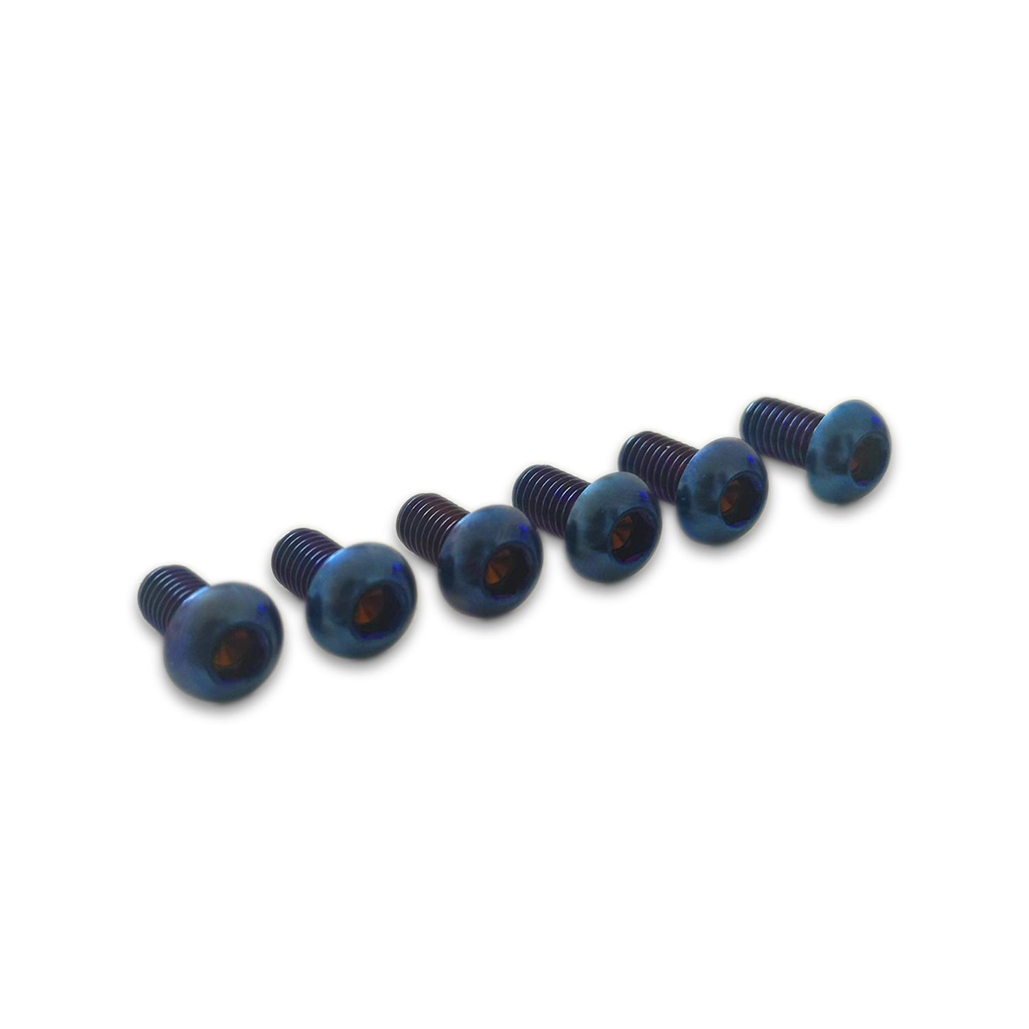 Burnt-blue Grade 5 titanium controller mount bolt kit for Tuttio Soleil 01