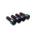 Burnt-blue Grade 5 titanium direct-mount bolt kit, 4-piece set