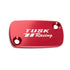 Tusk Anodized Front Brake Reservoir Cap Braktec Compatible