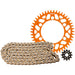Tusk Chain and Sprocket Kit - Aluminum Rear/ Plated Race Chain Rear Sprocket
