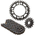 Tusk Chain and Sprocket Kit - Aluminum Rear/o-ring Chain Rear Sprocket