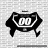 Ultra bee Number Plate Decal