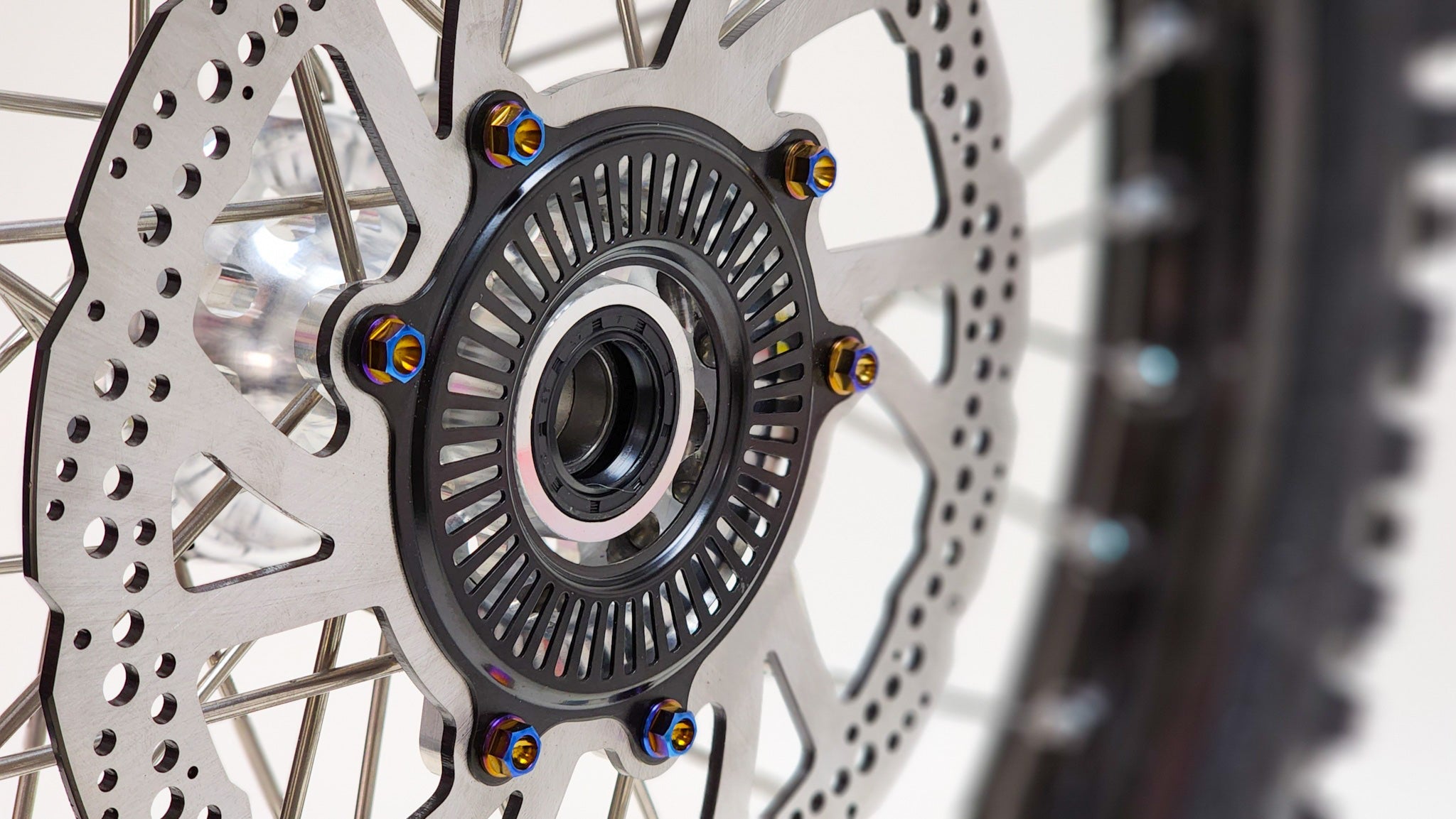 Warp 9 burnt blue titanium brake rotor bolts for Sur-Ron Ultra Bee